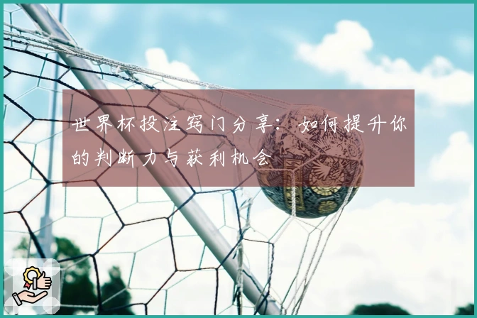 世界杯投注窍门分享:如何提升你的判断力与获利机会